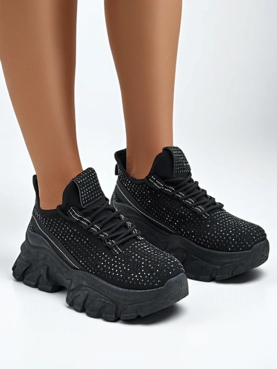 Royalfashion Dámské sportovní tenisky s kamínky Blysco