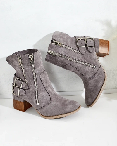 Royalfashion Zdobené boty na podpatku Zerta