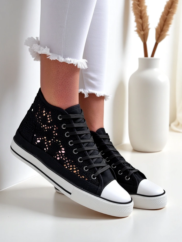 Royalfashion dámské perforované tenisky Limme