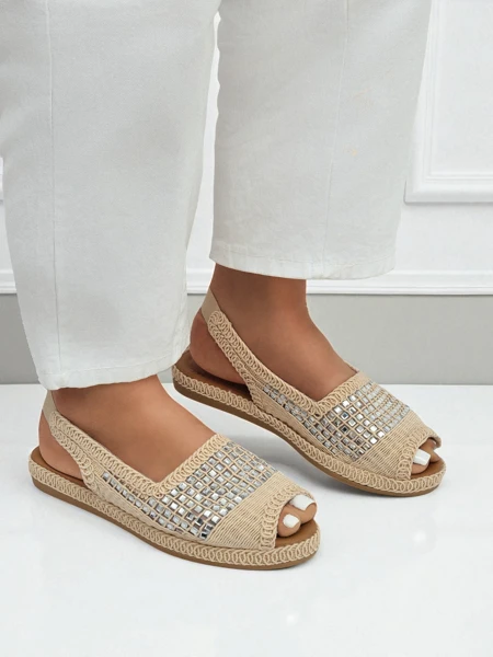 Dámské espadrilky na klínku s kamínky Belle Sparkle