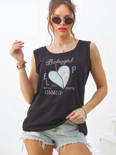 Royalfashion Dámský bavlněný top srdce