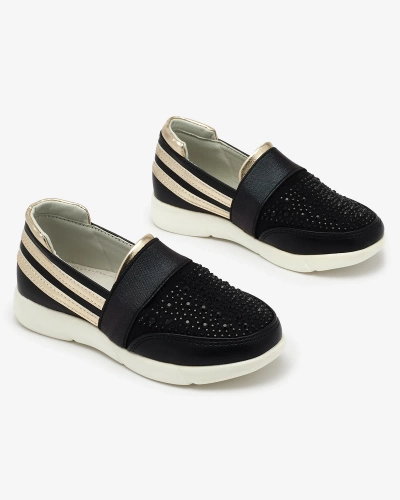 Černé dětské slip-on tenisky - na Ciarala - Obuv