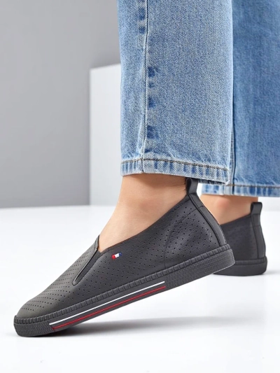 Royalfashion Dámské perforované nazouvací boty Vielles