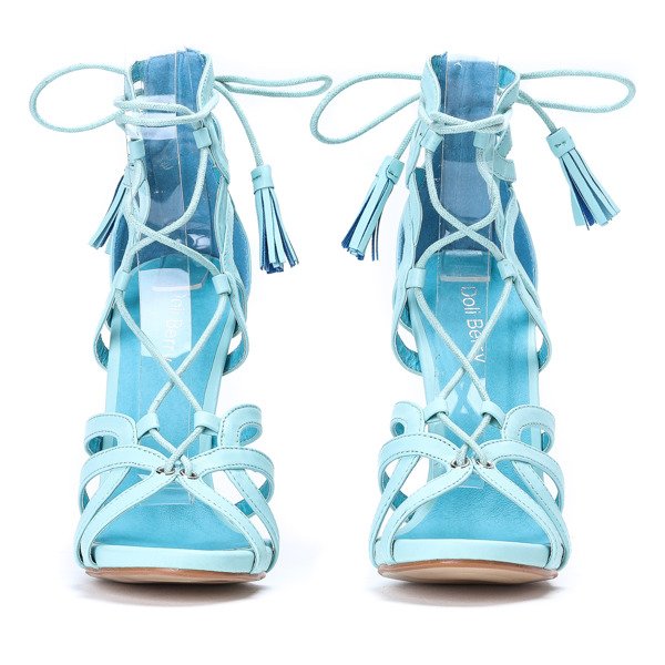 Modré sandály na vysokém podpatku Nulia - Obuv 1