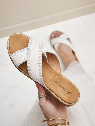 Королівська мода Жіночі сандалі з плетеними ремінцями Bornes