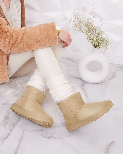 Royalfashion Hnědé boty a'la snow boots for women Nerlea