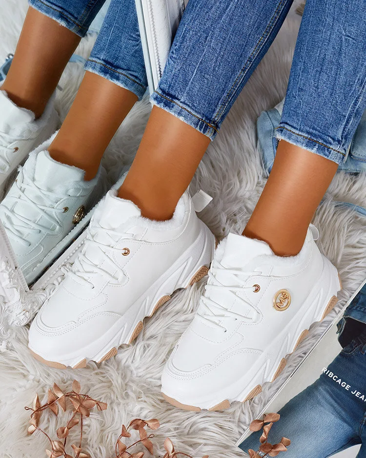 Royalfashion Dámské zateplené tenisky Caromi