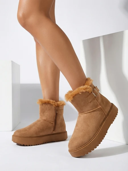 Royalfashion Krátké dámské boty a'la sněhule Aurelia Classico