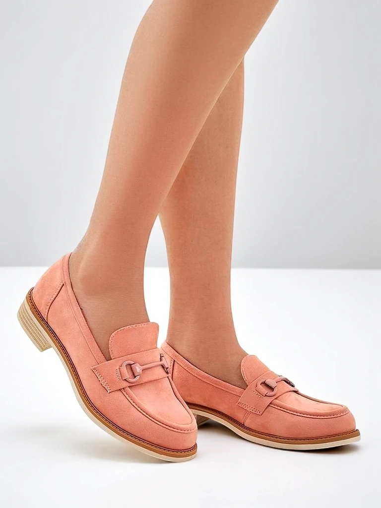 Royalfashion dámské mokasíny z ekologické semišové kůže Etolie