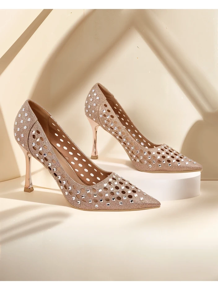 Royalfashion Dámské perforované lodičky Ecatte