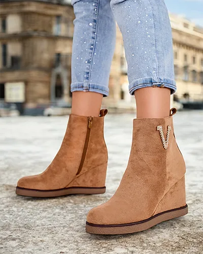 Royalfashion Nerias dámské kozačky na podpatku