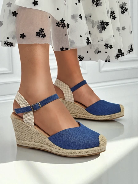 Royalfashion Dámské sandály na klínku Solara Espadrilky