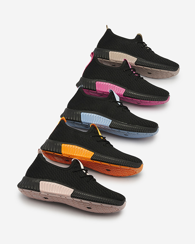 Černá dámská sportovní obuv s fuchsiovými vsadkami Keteti - Obuv