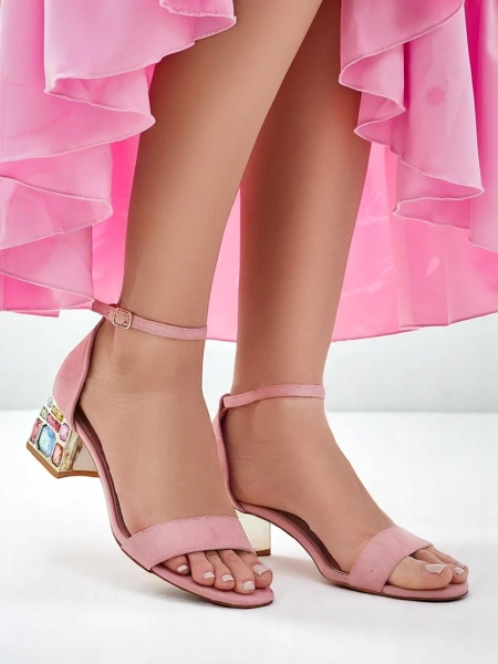 Dámské sandály Royalfashion s dekorativním podpatkem Ballou