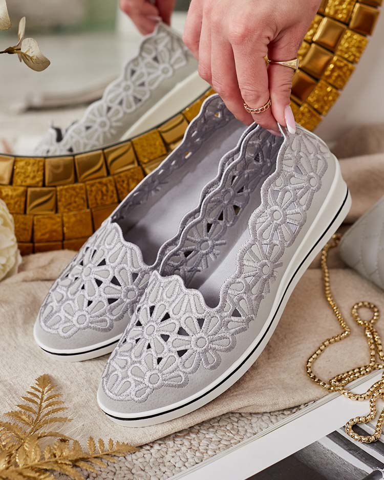 Royalfashion Dámské polobotky na nízkém podpatku Dellio