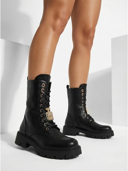 Eko kožené šněrovací dámské kotníkové boty Venit