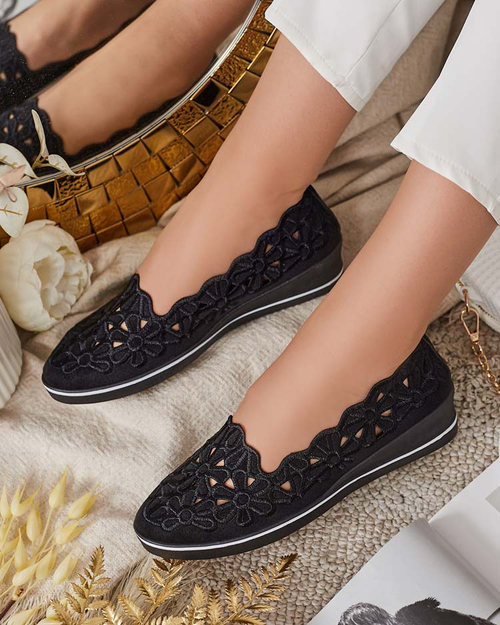 Royalfashion Жіночі напівчеревики на низьких підборах Dellio