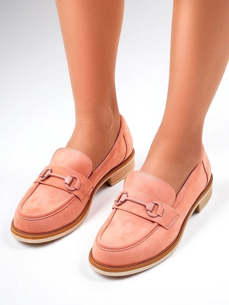 Royalfashion dámské mokasíny z ekologické semišové kůže Etolie