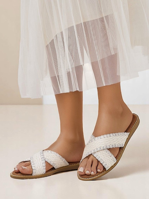 Королівська мода Жіночі сандалі з плетеними ремінцями Bornes