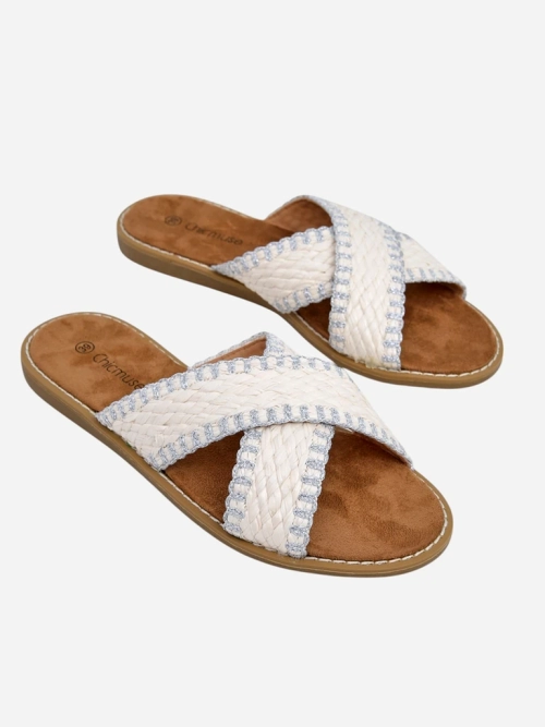 Королівська мода Жіночі сандалі з плетеними ремінцями Bornes