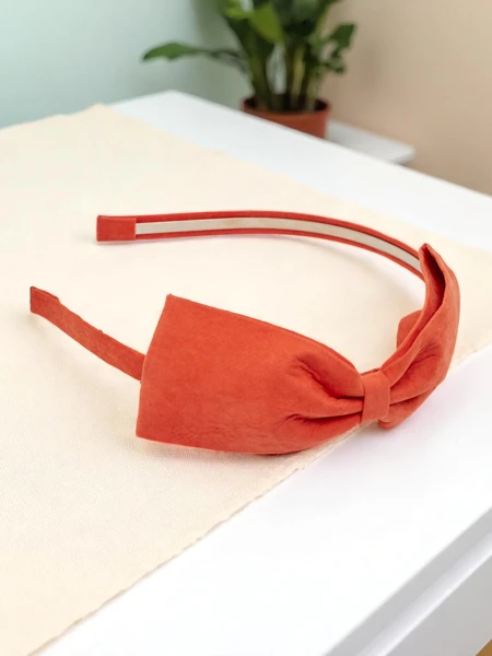 Royalfashion Обруч для волосся з бантом Ліла