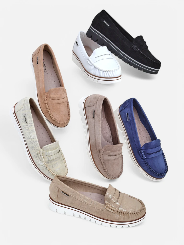 Bílé Mokasíny Eleganza Z Jarní Kolekce