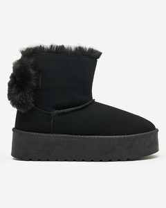 Royalfashion Dámské boty a'la snow boots in black Goroggo