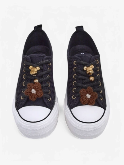 Royalfashion Dámské perforované tenisky s dekoracemi Osdo