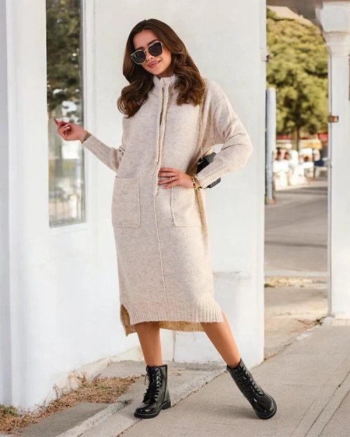 Royalfashion Жіноча довга светр-сукня