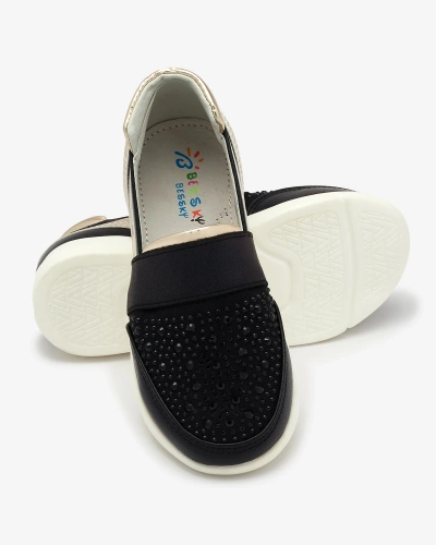 Černé dětské slip-on tenisky - na Ciarala - Obuv