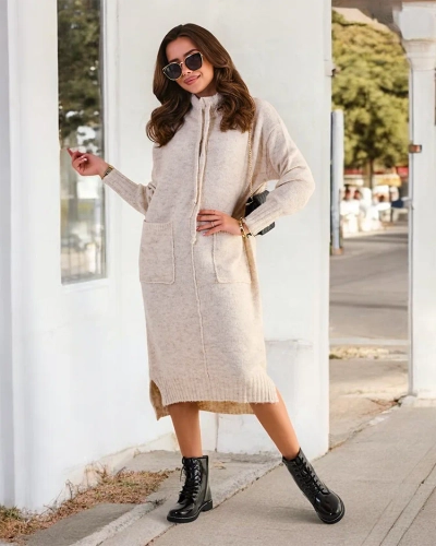 Royalfashion Жіноча довга светр-сукня